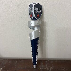 SAMUEL ADAMS BOSTON LAGER 13" TAP HANDLE Silver Metal Swirl
